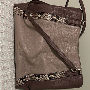 Kate Spade Brown and Cream Shoulder Bag
